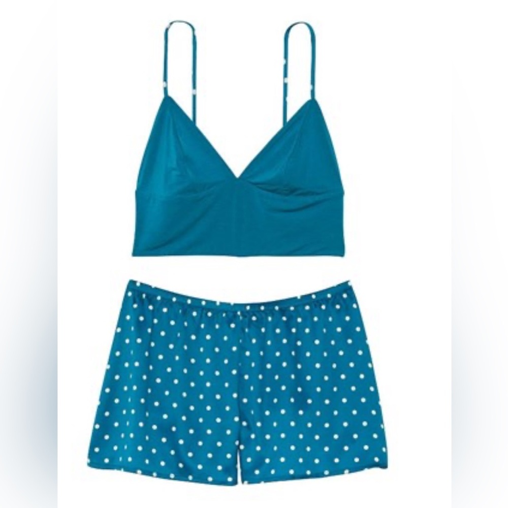 NWT Victoria’s Secret Modal Tank Top and Satin Shorts Set